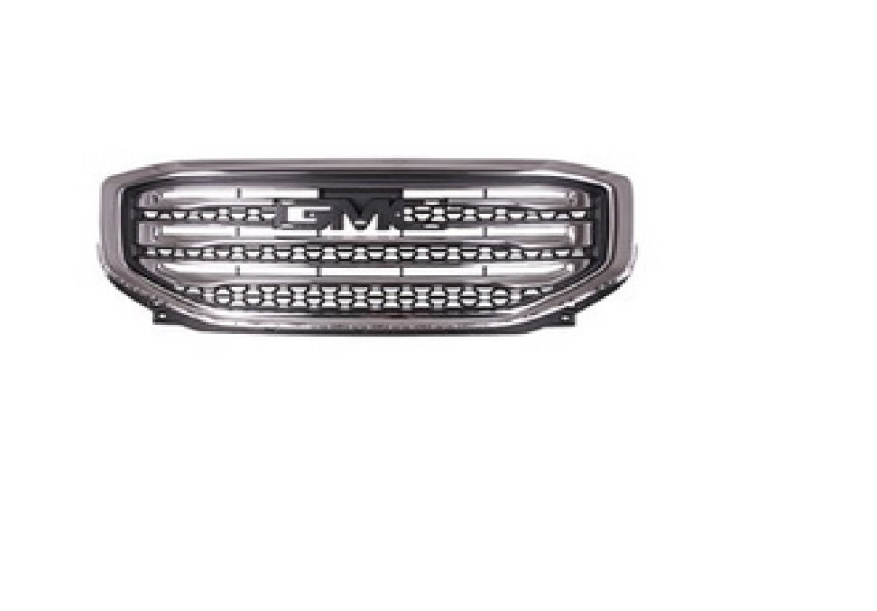 Calandre avant GMC Acadia 2017-2019, insert en maille noire chromée, sans emblème, GM1200752 - Hunt Parts