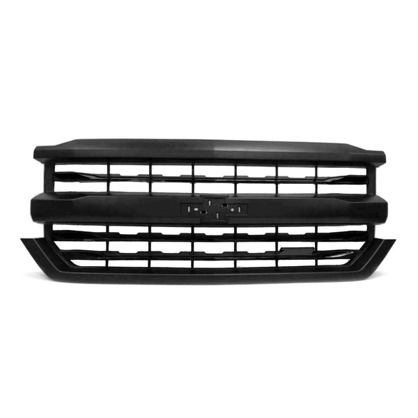 Grille Front Chevrolet Silverado 1500 2016-2018 Ptm With Black Slotted Background/3 Black Bars , Gm1200762