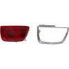 Tail Lamp Passenger Side Chevrolet Camaro 2010-2013 Exclude Rs Mdl Silver Bezel Capa , Gm2805108C