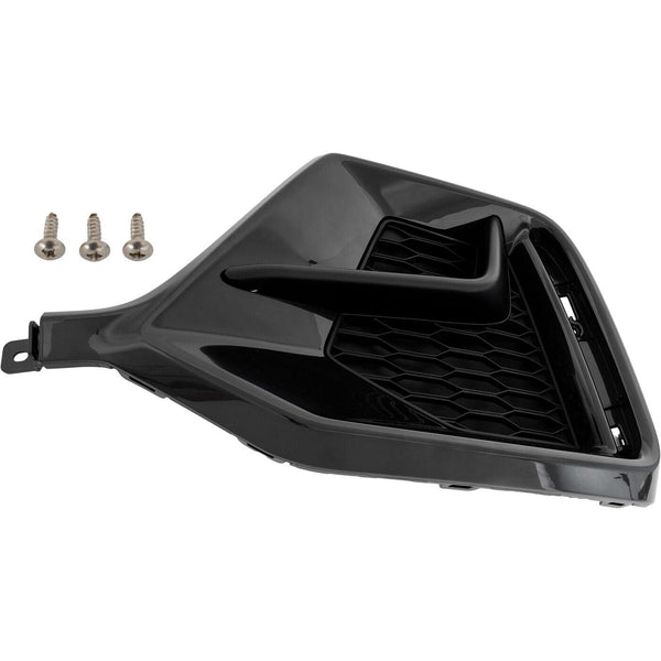 Grille Rear Driver Side Honda Civic Hatchback 2020-2021 Matte Black Ptm , Ho1138106