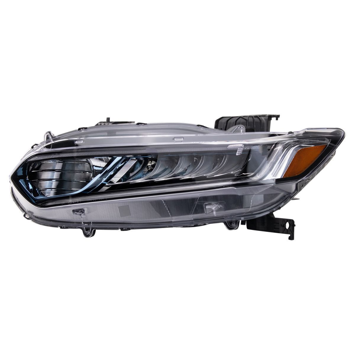 Phare avant côté conducteur pour Honda Accord Hybrid 2018-2020 avec feux de croisement LED/feux de route halogènes, référence HO2502196C - Hunt Parts