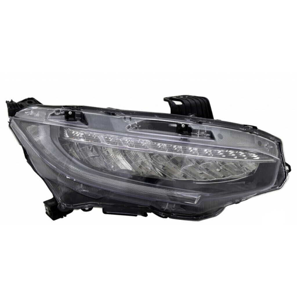 Phare avant côté passager à DEL pour Honda Civic Coupé 2019 (modèle Touring Capa, conçu pour les États-Unis et le Canada), référence HO2503195C - Hunt Parts