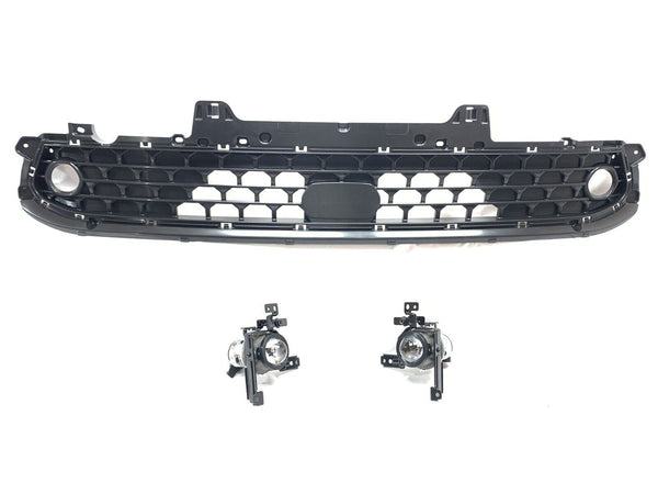 Grille Front Hyundai Kona 2022-2023 Dark Gray With Adaptive Cruise/Fog Lamps , Hy1036164
