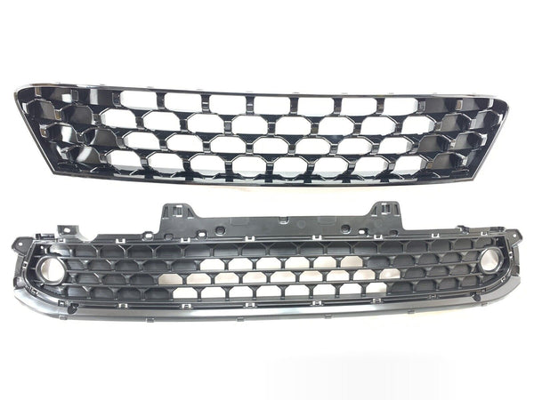 Grille Lower Front Hyundai Kona 2022-2023 Black Without Adaptive Cruise With Fog Lamp , Hy1036165