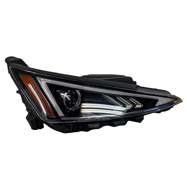Head Lamp Passenger Side Hyundai Elantra Sedan 2019-2020 Halogen With Led Drl Fits Us/Korea Built High Quality , Hy2503240