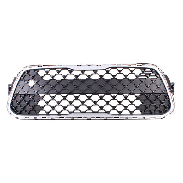 Grille Front Lower Kia Soul 2020-2022 Matte Black With Silver Outer Molding Without Fog Lamps , Ki1036151