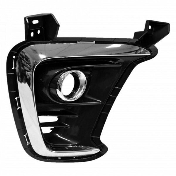 Fog Lamp Bezel Front Passenger Side Kia Sorento 2019-2020 Dark Gray With Chrome Molding Use With Halogen Fogs Sx/Sx Ltd/Ex Models , Ki1039149