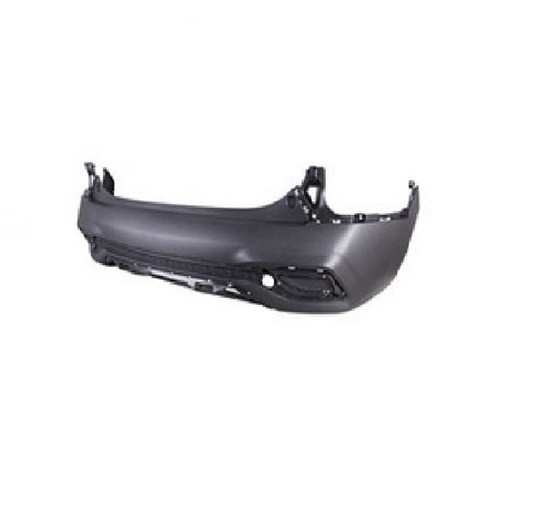 Bumper Rear Kia Seltos 2021-2023 Textured For Lx With Satin Chrome Center Molding Capa , Ki1100230C
