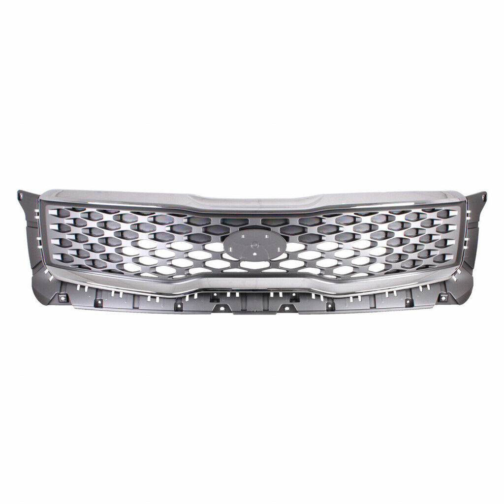 Calandre avant Kia Telluride 2020-2022, gris métallisé avec inserts brillants, KI1200208