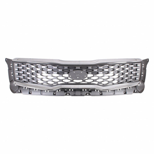 Grille Front Kia Telluride 2020-2022 Ptd Gray With Bright Chrome Outer Molding , Ki1200208