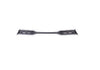 Grille Front Upper Kia Rio Hatchback 2021-2023 Matte Black With Silver Molding , Ki1200237