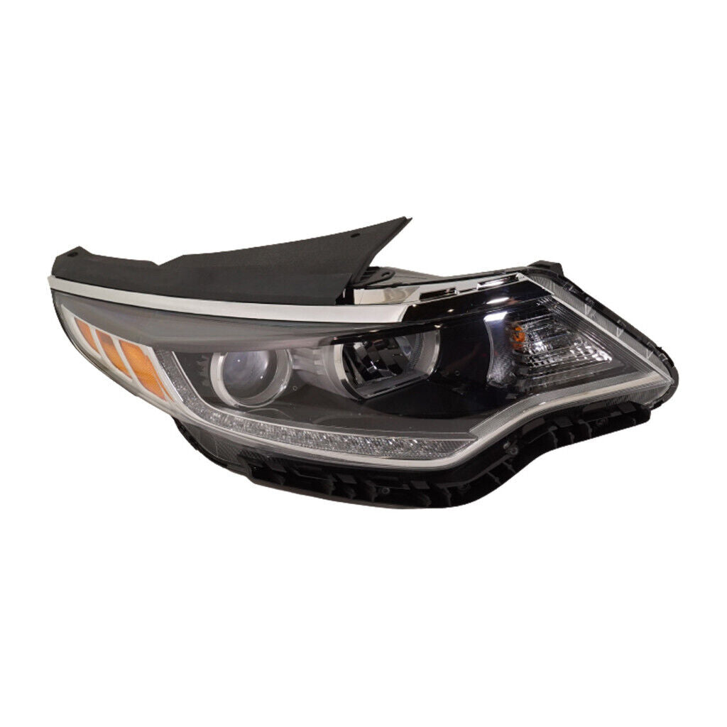 Phare avant côté passager Kia Magentis 2018 halogène avec feux de jour à LED, référence 7/17, KI2503225U - Hunt Parts