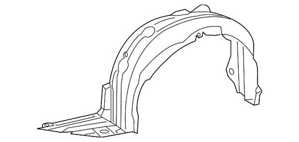 2021 Lexus Is300 Fender Liner Driver Side