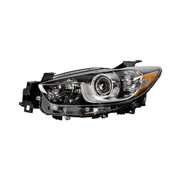 Phare avant gauche pour Mazda CX-5 2013-2015, enjoliveur chromé HID avec garniture noire, MA2518151C - Hunt Parts