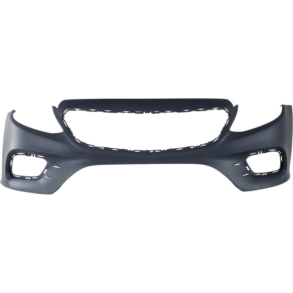 Pare-chocs avant Mercedes E400 2018 apprêté PTM avec crochet de remorquage / AMG sans capteur d'aide au stationnement, MB1000588 - Hunt Parts