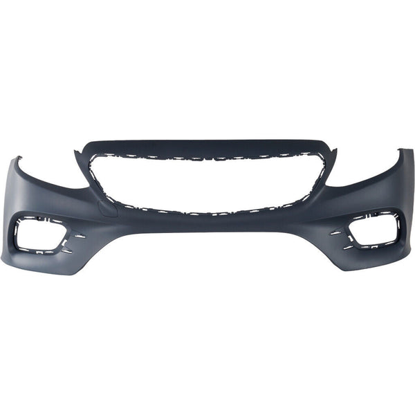 Bumper Front Mercedes E400 2018 Primed Ptm With Tow Hook / Amg Without Park Assist Sensor , Mb1000588