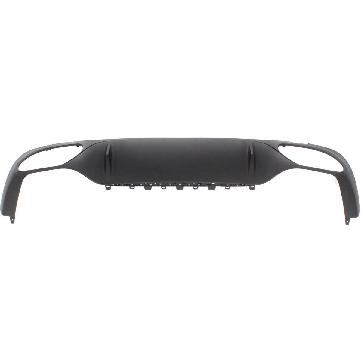Bas de caisse arrière pour Mercedes E300 (2017-2019), finition noire texturée, sans capot de luxe, référence MB1195119C - Hunt Parts