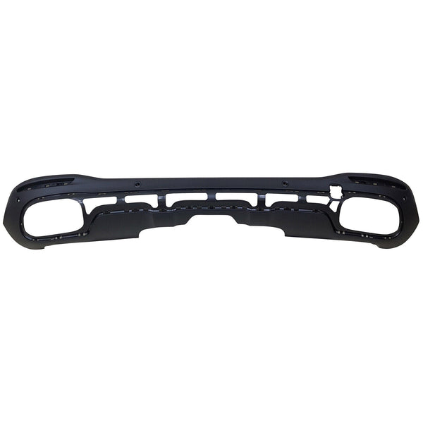Bumper Rear Lower Mercedes Gle350 2020-2023 Textured Black With 4 Park Assist Sensor / Trailer Hitch / Amg , Mb1195164