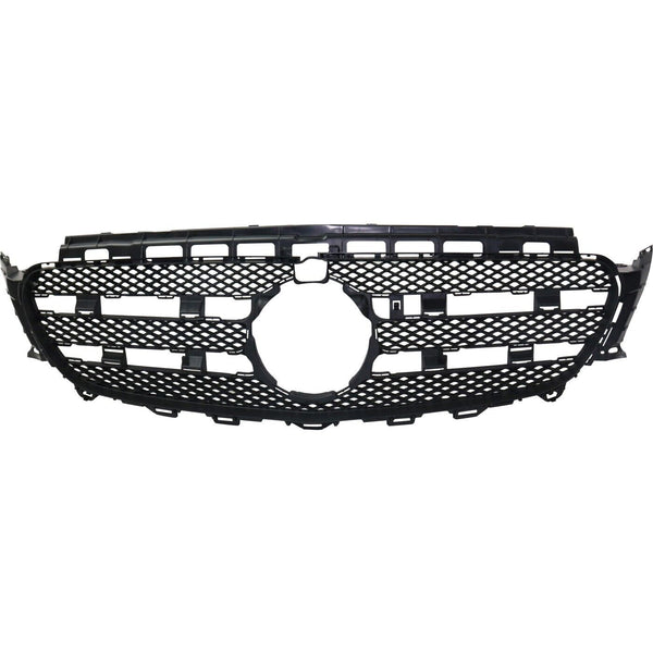 Grille Textured Mercedes E300 2017-2019 Black Finish With Camera Without Moldings/Emblem , Mb1200189