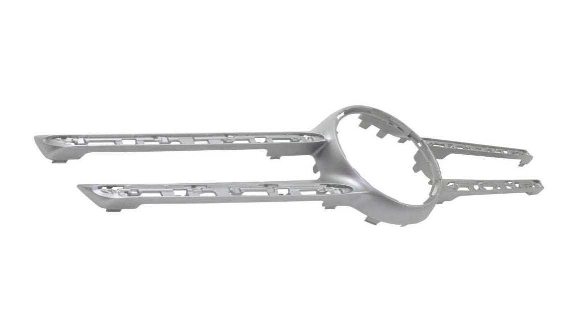 Moulure de calandre avant Mercedes E300 2017-2019 argentée avec caméra, MB1210122 - Hunt Parts