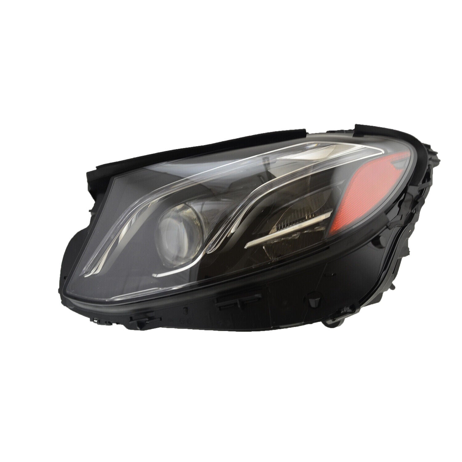 Phare avant gauche à LED avec contrôle actif de la carrosserie pour Mercedes E300 (2017-2019), sans logo, haute qualité, référence MB2518111 - Hunt Parts