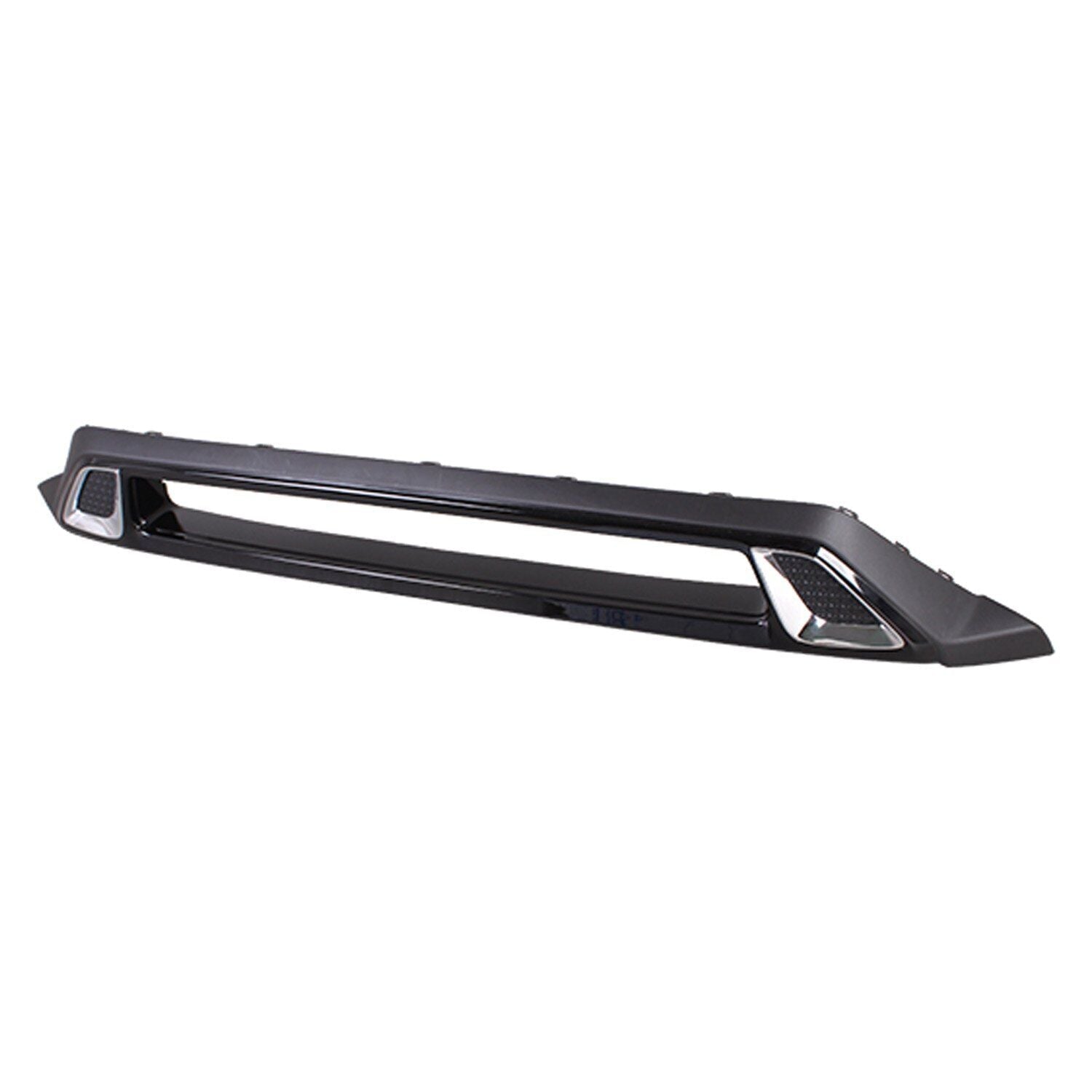 Pare-chocs avant Mitsubishi Outlander 2019, partiellement peint en noir avec moulure chromée, MI1095139 - Hunt Parts