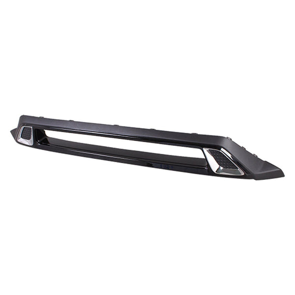 Bumper Trim Front Mitsubishi Outlander 2019 Partially Ptd Black With Chrome Molding , Mi1095139