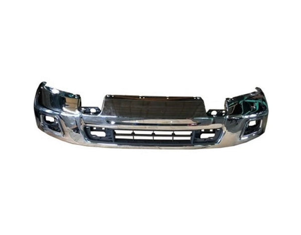 Bumper Face Bar Front Nissan Titan Xd 2016-2019 Chrome Without Sensor , Ni1002150