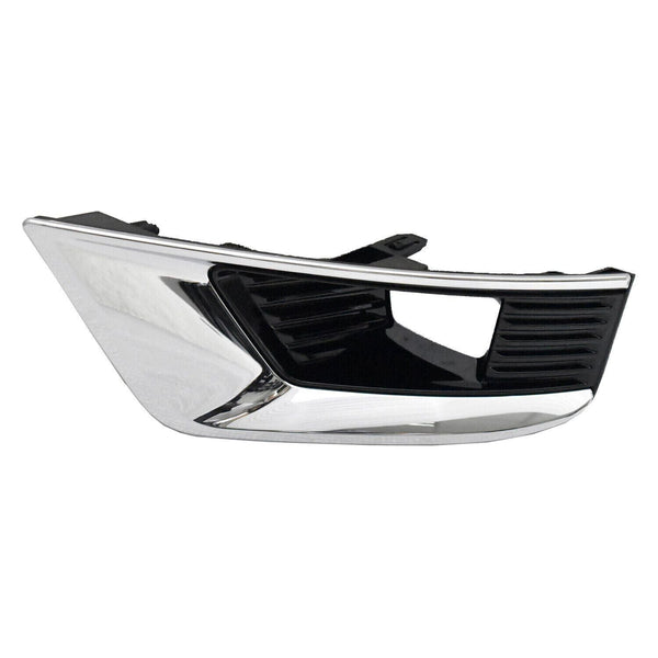 Fog Lamp Bezel Nissan Armada 2021-2022 Gloss Black With Chrome Trim Exclude Midnight Edition , Ni1038182