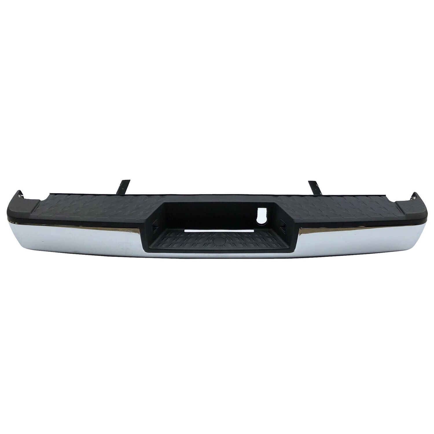 Pare-chocs arrière chromé pour Nissan Titan 2017-2019 avec barre stabilisatrice/coussinet, sans capteur d'aide au stationnement ni attelage, NI1103129C - Hunt Parts