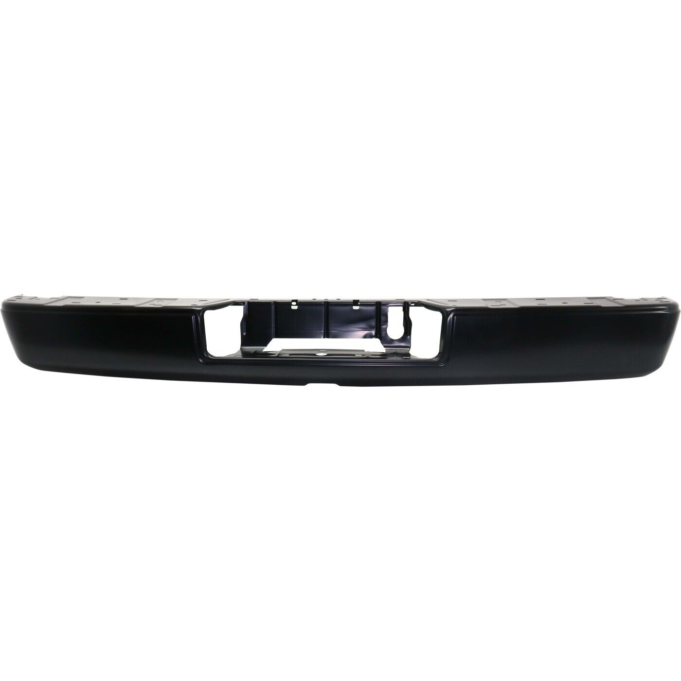Pare-chocs arrière noir avec barre/protection et découpe pour prise de remorque, sans capteur d'aide au stationnement, pour Nissan Titan XD 2016-2019 (réf. Ni1103132C) - Hunt Parts
