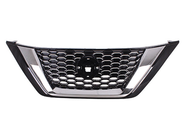 Grille Front Nissan Murano 2019-2023 Ptd Black With Chrome Molding Without Camera , Ni1200310