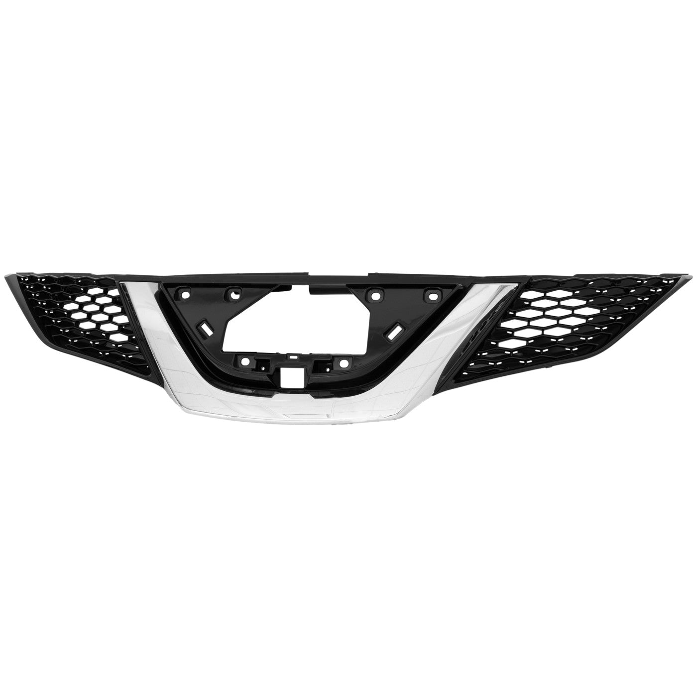 Calandre avant Nissan Qashqai 2018-2019 noir métallisé avec moulure chromée et caméra, NI1200313 - Hunt Parts
