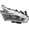 2018 Nissan Murano Head Lamp Passenger Side Halogen With Black Bezel , NI2503260U