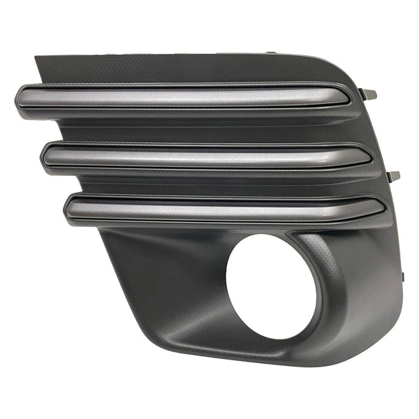 Fog Lamp Bezel Front Driver Side Subaru Forester 2022-2023 Balck With Steel Gray With Round Halogen Fog Lamps Exclude Wilderness /Sprt , Su1038133