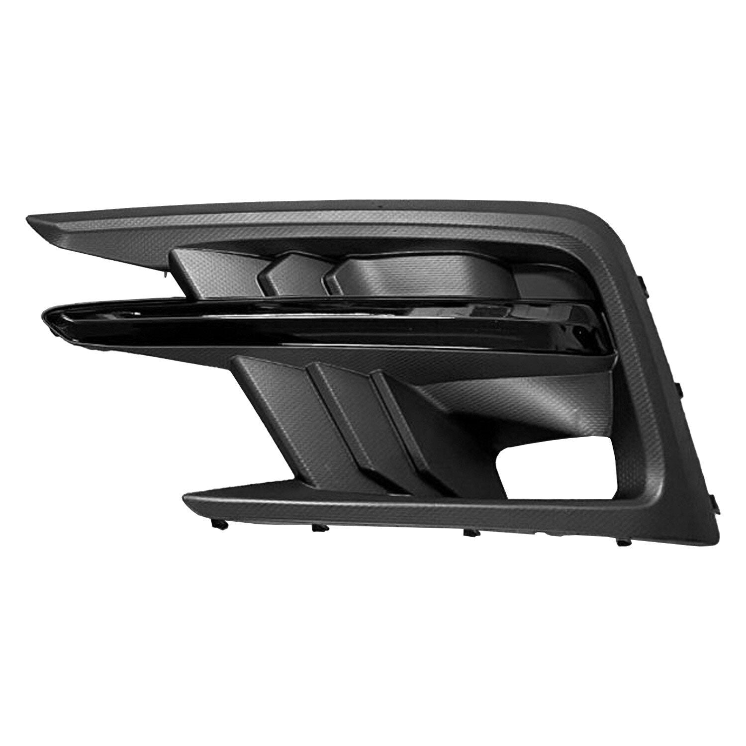 Enjoliveur de feu antibrouillard avant côté conducteur pour Subaru Ascent 2021-2022, noir texturé avec moulure noire phosphatée, SU1038134 - Hunt Parts