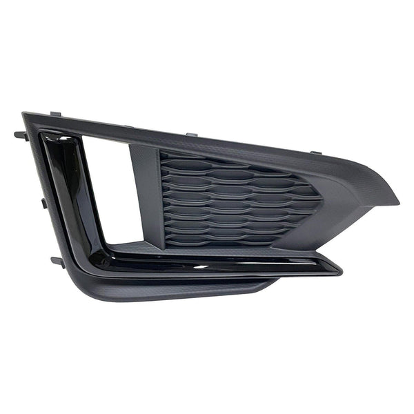 Fog Lamp Cover Passenger Side Subaru Impreza 2017-2019 Textured Black With Gloss Black / Drl , Su1039129