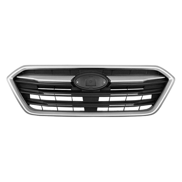 Grille Front Subaru Legacy 2018-2019 Black With Silver Molding Without Emblem , Su1200180