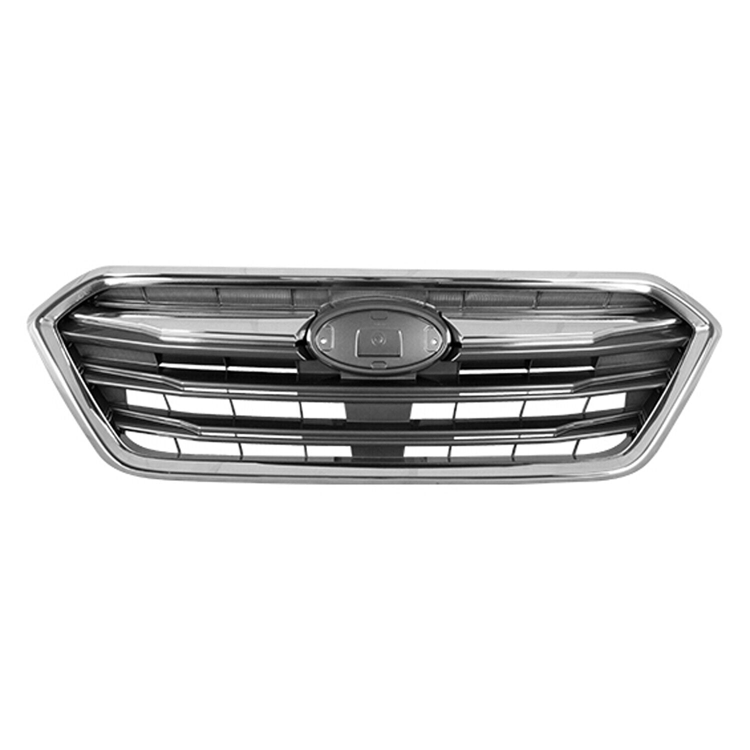 Calandre avant Subaru Legacy 2018-2019 gris foncé avec moulure chromée sans emblème, SU1200181 - Hunt Parts