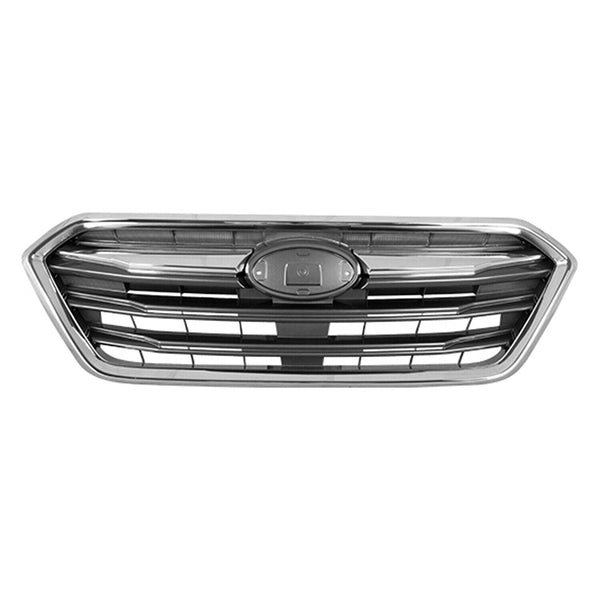 Grille Front Subaru Legacy 2018-2019 Dark Gray With Chrome Molding Without Emblem , Su1200181