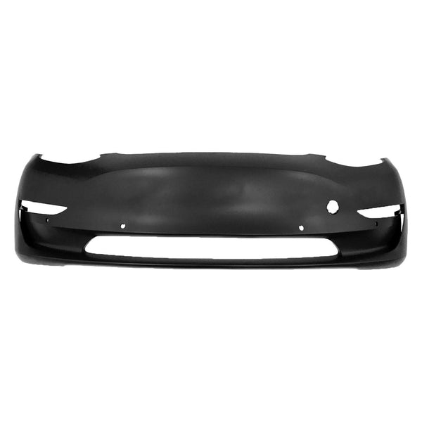 2017-2022 Tesla Tesla 3 Bumper Front Primed Black With , TA10841682U