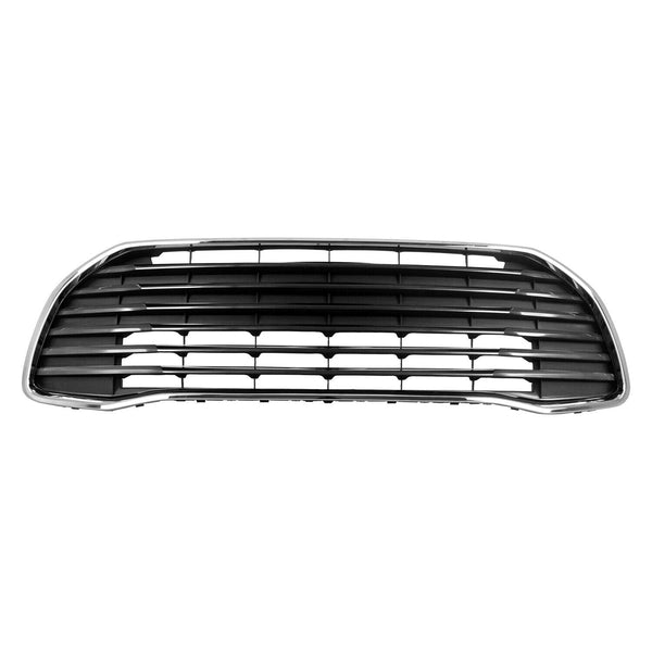 Grille Front Lower Toyota Avalon 2016-2018 Gray With Chrome Outer Molding Without Sensor , To1036179