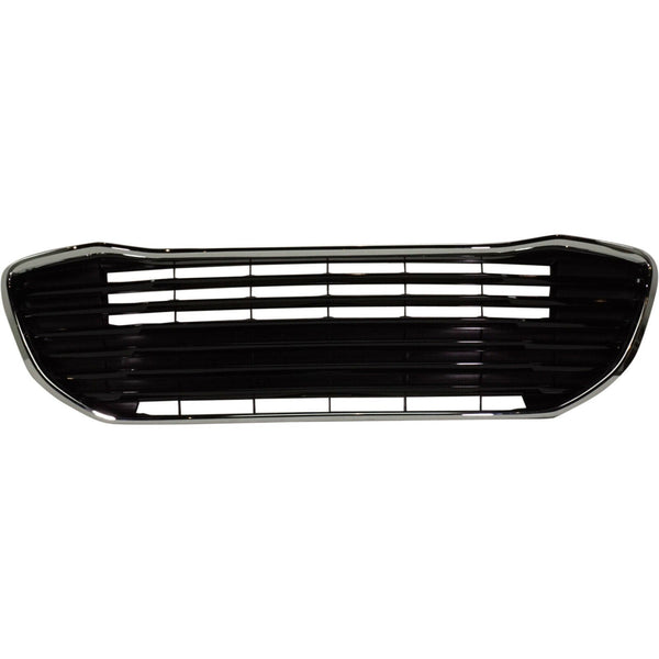 Grille Front Toyota Avalon 2016-2018 Ptd Gloss Black With Chrome Outer Molding Without Sensor , To1036181