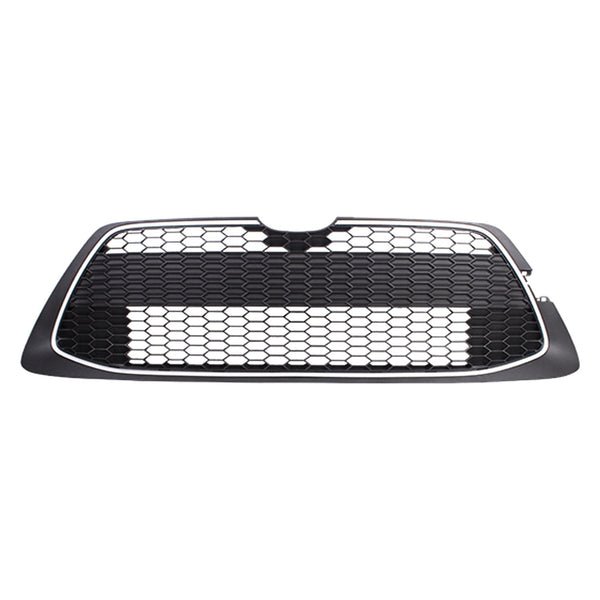 Grille Front Lower Toyota Corolla Sedan 2020-2022 Textured Black With Ptd Silver Molding/Tow Hook , To1036218
