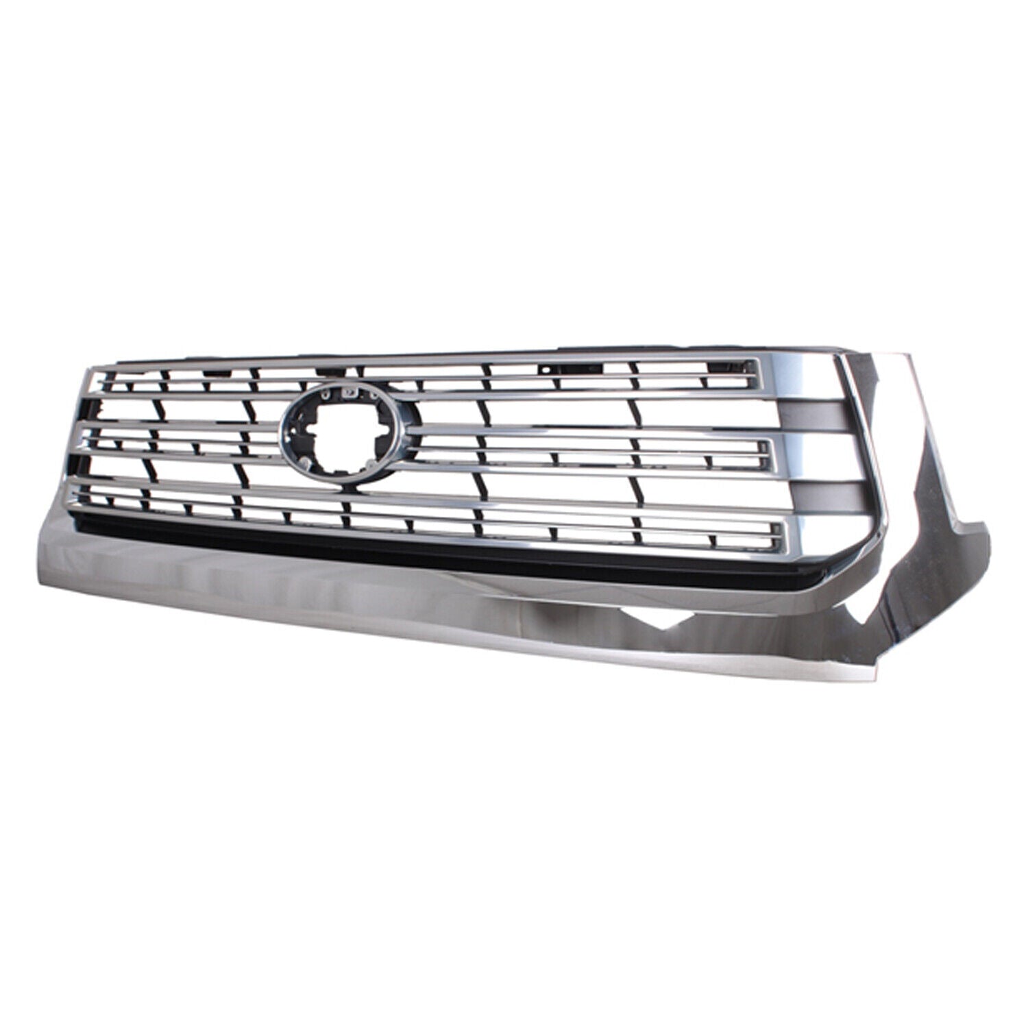 To1200337 Grille Front Toyota Tundra 2018-2021 Chrome With Silver Bars Ltd Model