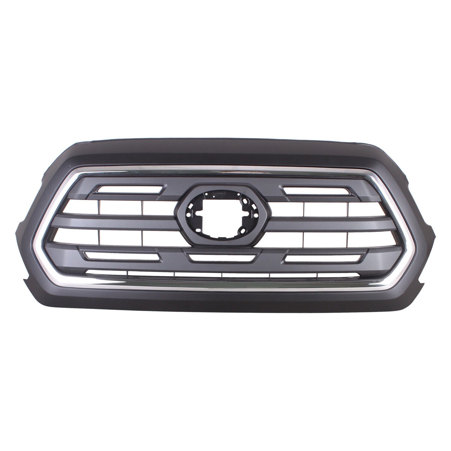 Calandre avant Toyota Tacoma 2018-2019 PTM avec centre noir/moulure extérieure chromée/modèle SR5, TO1200474 - Hunt Parts