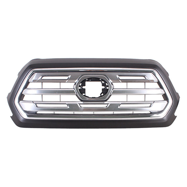 Grille Front Toyota Tacoma 2018-2019 Ptm With All Chrome Center Ltd Model , To1200475