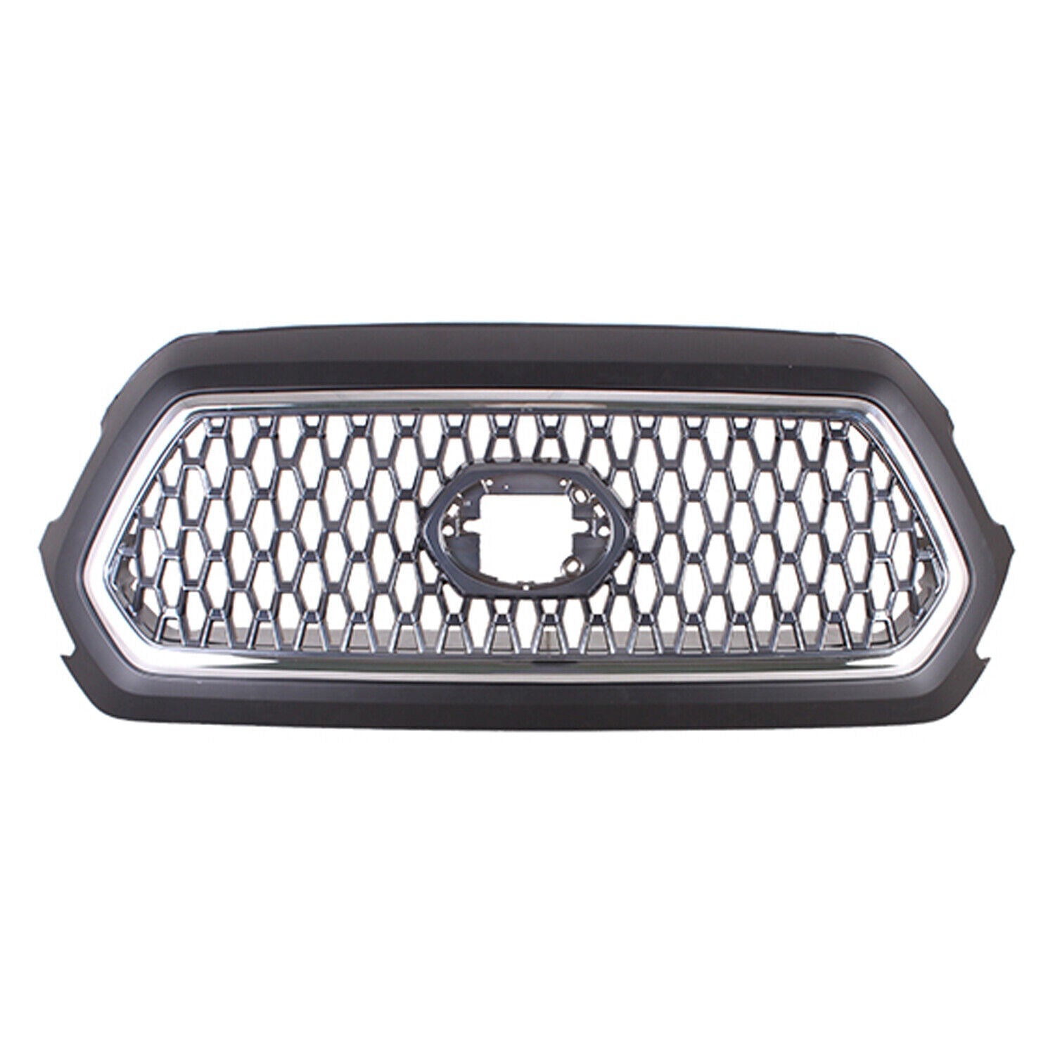 Calandre avant Toyota Tacoma 2018-2019 PTM avec motif d'eau central/moulure extérieure chromée pour TRD Sprt/Offer Oad, TO1200476 - Hunt Parts