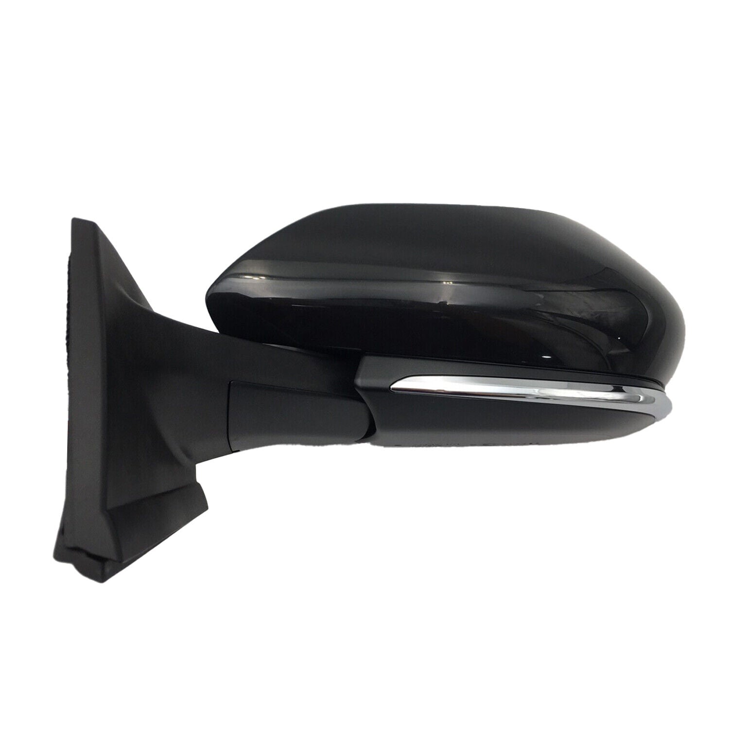 Rétroviseur extérieur côté conducteur pour Toyota Prius 2021-2022, électrique, chauffant, avec détecteur d'angle mort et base noire brillante, TO1320428 - Hunt Parts