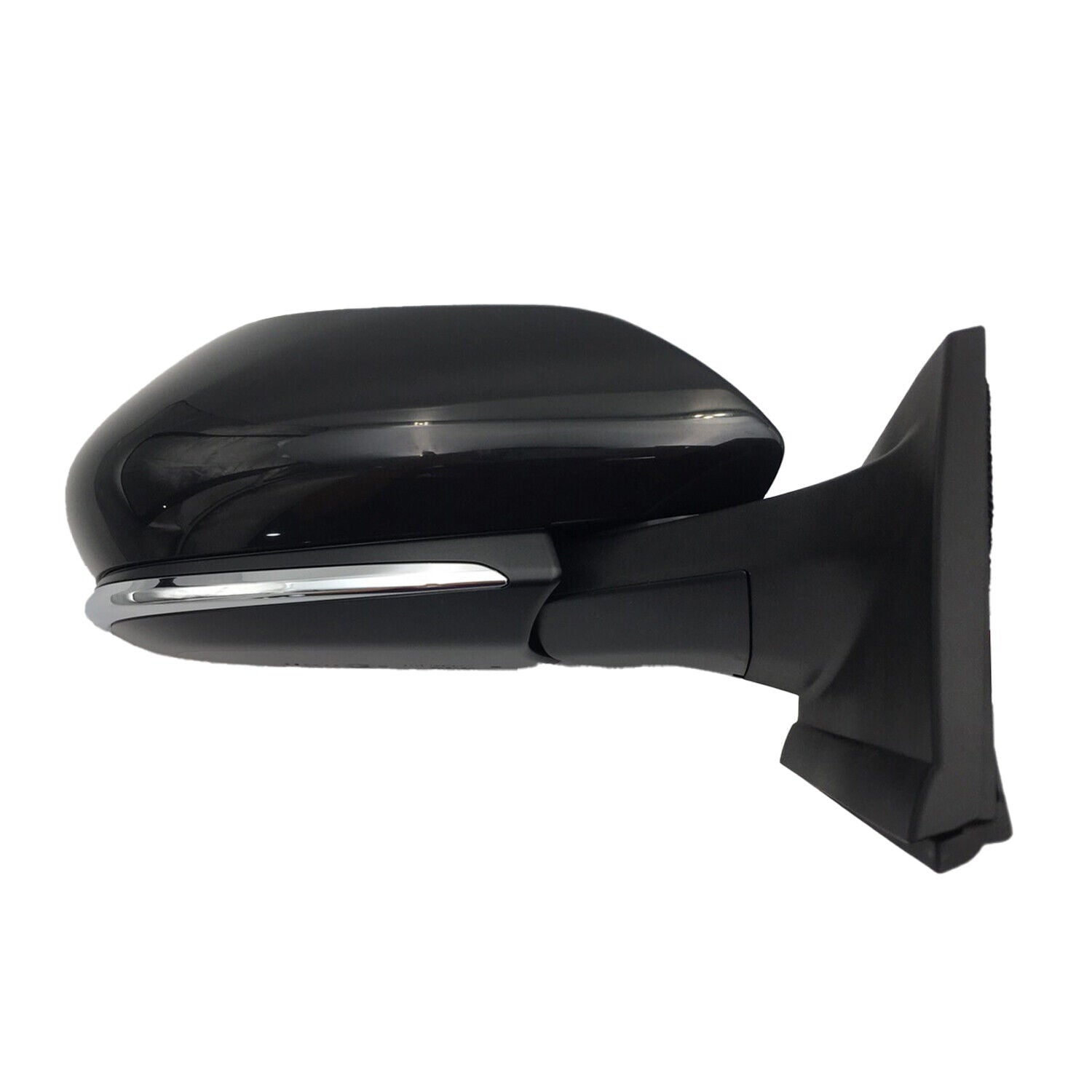 Rétroviseur extérieur côté passager pour Toyota Prius 2021-2022, électrique, noir brillant, avec détecteur d'angle mort, TO1321428 - Hunt Parts